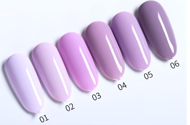 Sơn móng gel AS lẻ 6 màu Tím purple (XY) chai 15ml