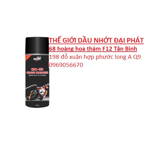 Chai rửa sên Thunder MC - 40 CHAIN CLEANER (400ml)