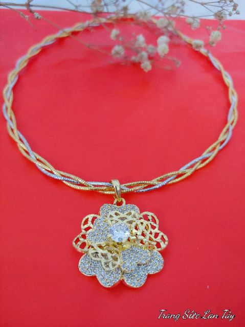 Kiềng Cổ Nữ Mềm Đồng Non Mạ Bền Màu