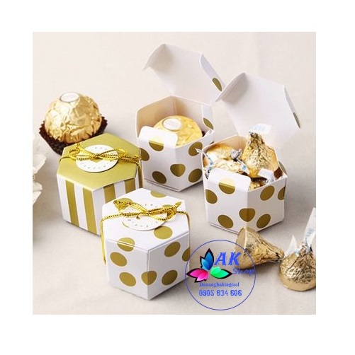 SET 10 HỘP GIẤY LỤC GIÁC