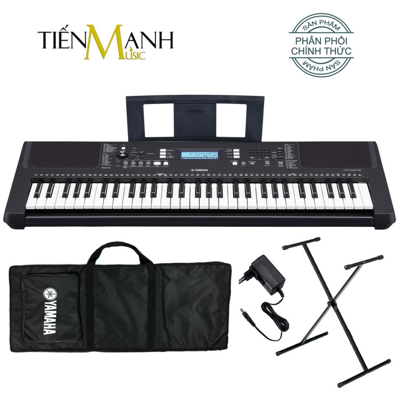 Bộ Đàn Organ Yamaha PSR-E373 - Đàn, Chân, Bao, Nguồn Keyboard PSR E373 - Có tem chống hàng giả Bộ CA