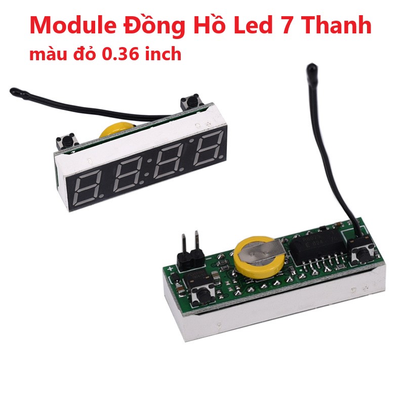 Module đồng hồ led 7 thanh màu đỏ 0.36 inch
