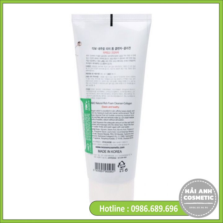 Sữa Rửa Mặt Dabo Collagen Cao Cấp 3 In 1 ( 180ml )