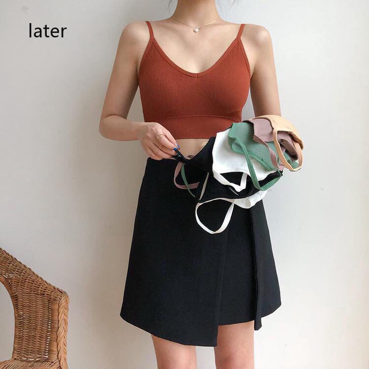 Áo Bra Len Tăm Sợi Mảnh, Hở Lưng Khoét Lưng Mút Mỏng 367