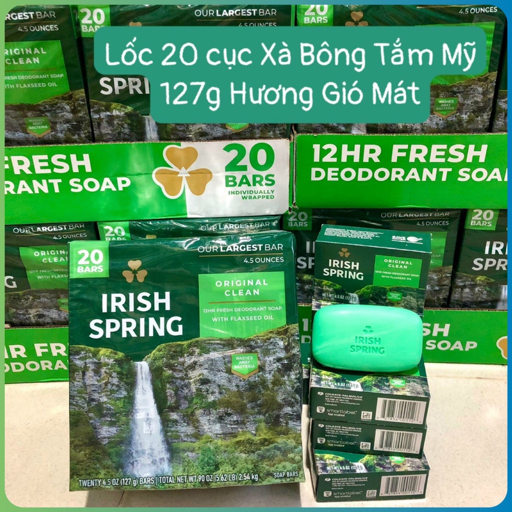 Xà bông cục Irish Spring của Mỹ 113g