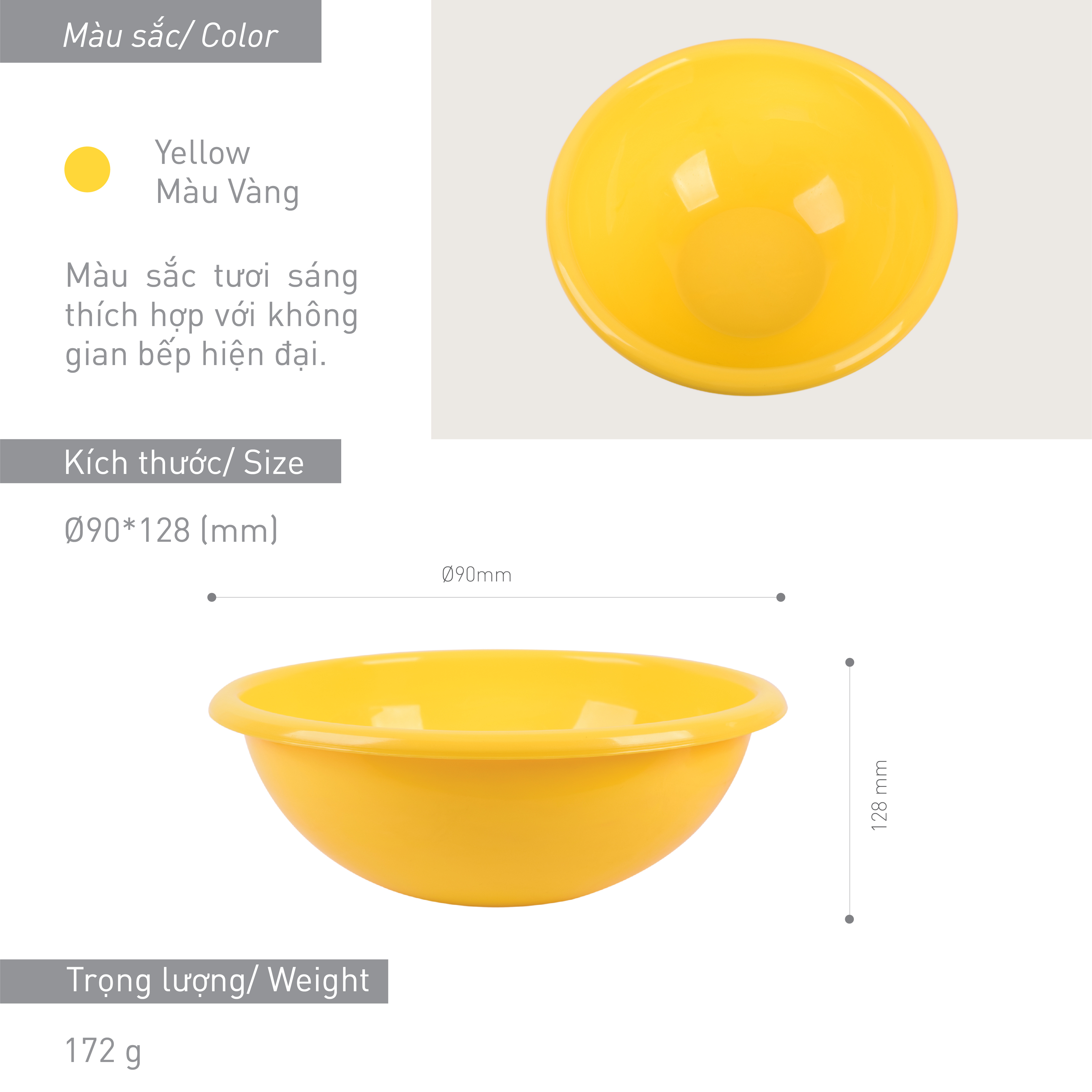 Thau nhựa lùn đa năng