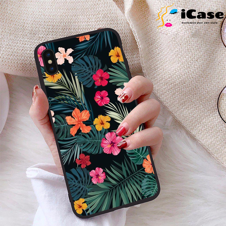 Ốp lưng iPhone Xs Max viền dẻo TPU BST Hoa