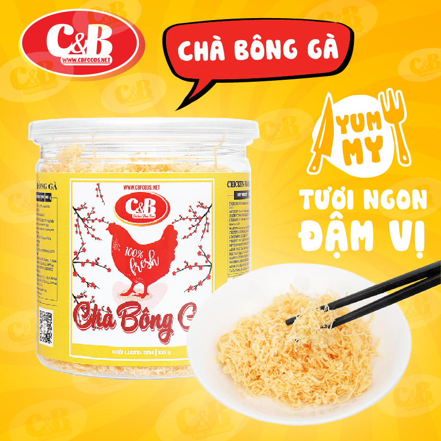 CHÀ BÔNG GÀ C&B HỘP 100G