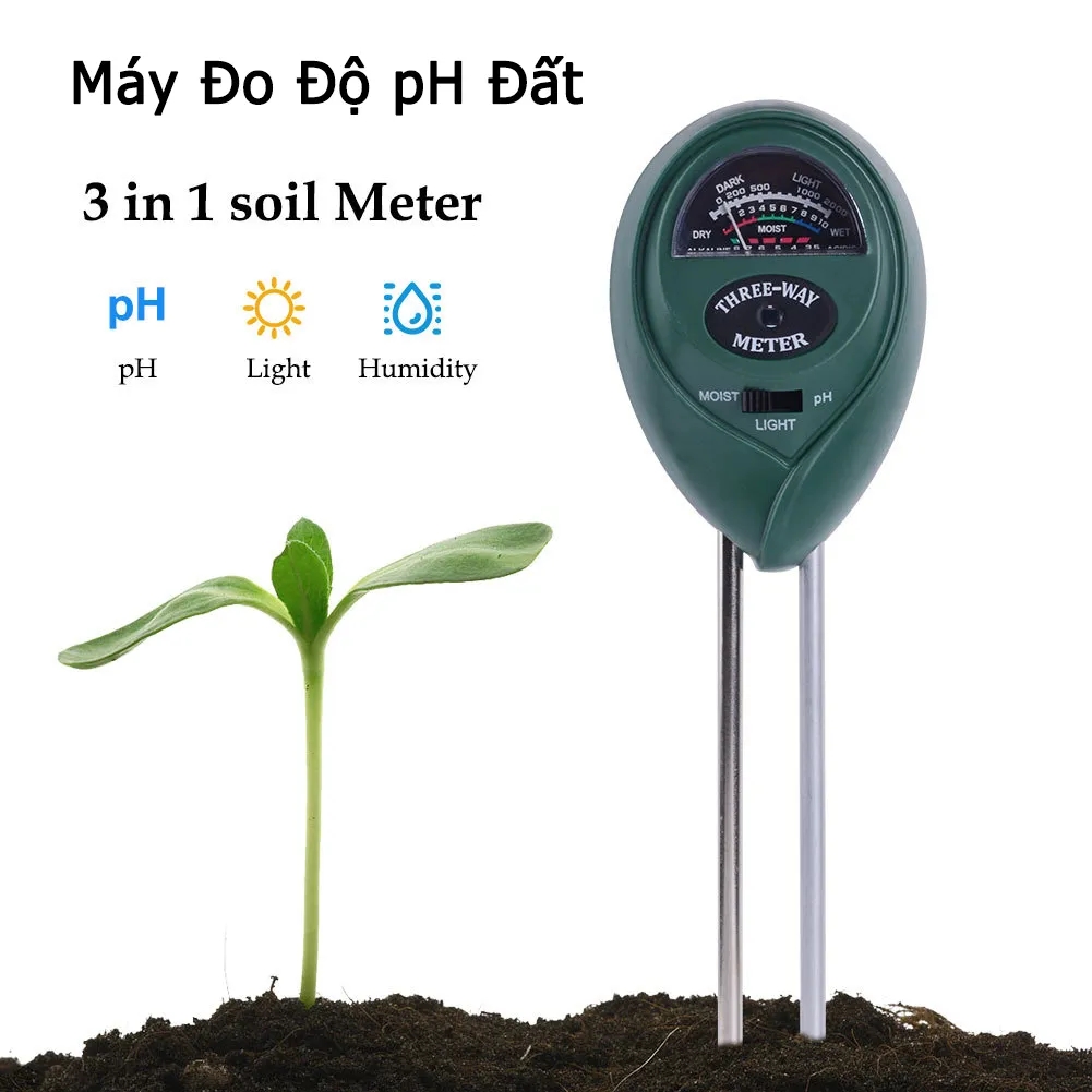 Chia sẻ: Đã thích (7) Máy đo đất, thiết bị đo PH đất 4-1 (PH, độ ẩm, ánh sáng, nhiệt độ) máy đo đất chính xác cao
