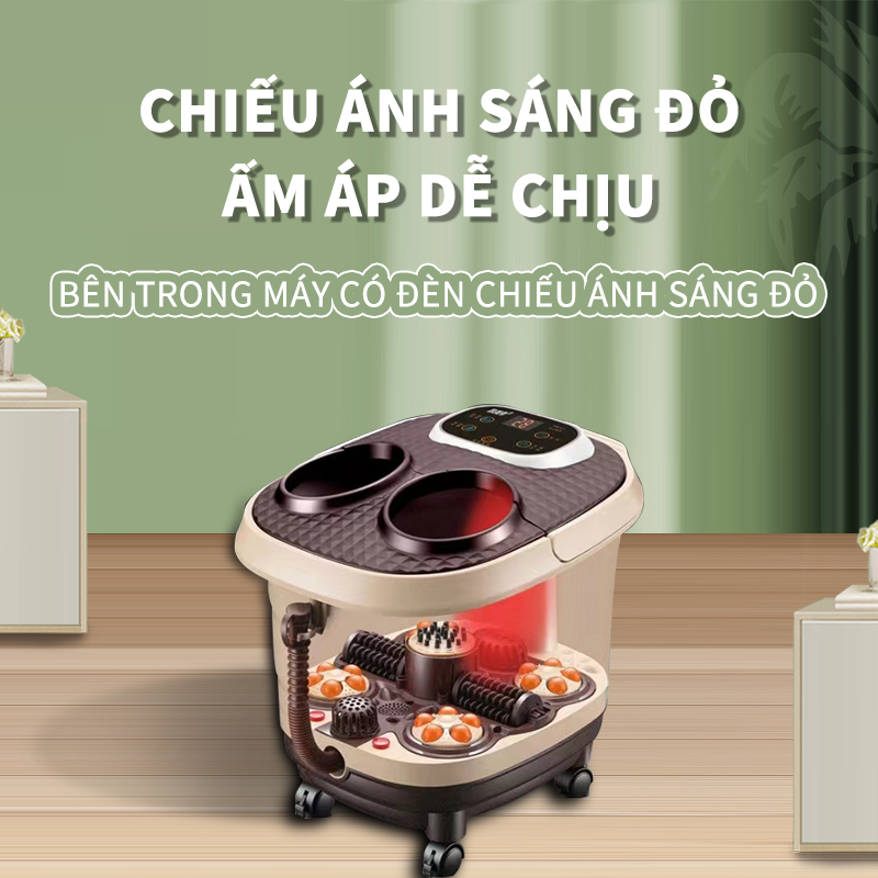 Máy ngâm chân mát xa chân máy massage hiệu KAIMEIDI mát xa bàn chân tự động thêm nhiệt máy mát xa điện