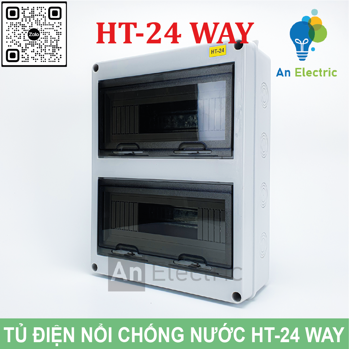 Tủ điện HT-24 WAY chống nước, chống bụi – Tủ điện lắp nổi, Vỏ tủ điện, Tủ điện nhựa, Tủ điện ngoài trời