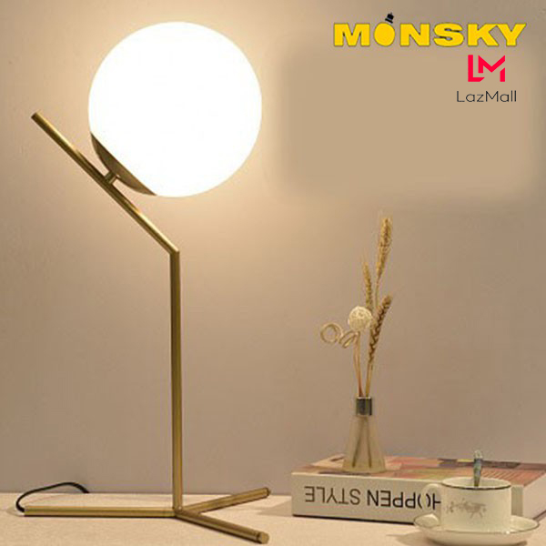 Đèn ngủ MONSKY LAYLA ánh sáng vàng kiểu dáng, hiện đại - kèm bóng LED chuyên dụng.