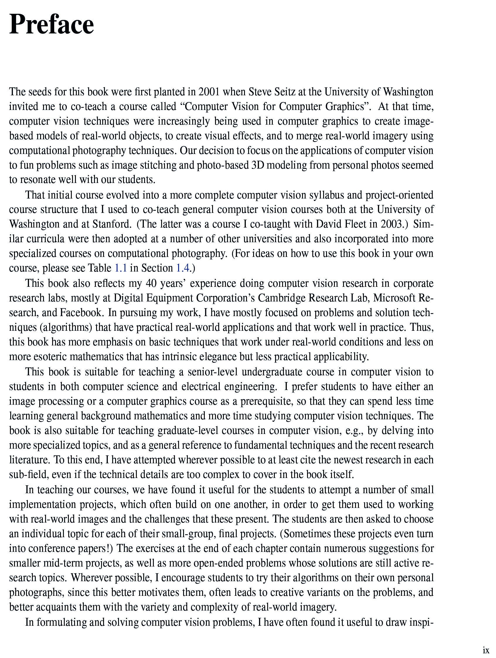 Computer Vision Algorithms and Applications (Texts in Computer Science)