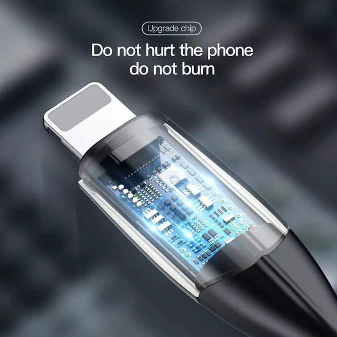 [BH 12 Tháng] Dây Cáp sạc nhanh iPhone - Cáp Lightning Baseus - Siêu bền - Chống Gẫy Đứt - Có Đèn LED