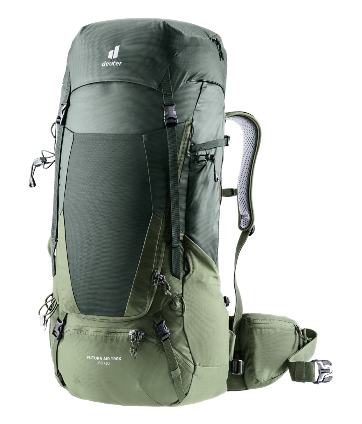 Balo du lịch thể thao leo núi Deuter Futura Air Trek 60 + 10 Backpack Trekking nam nữ phượt có trợ lực chống nước tốt