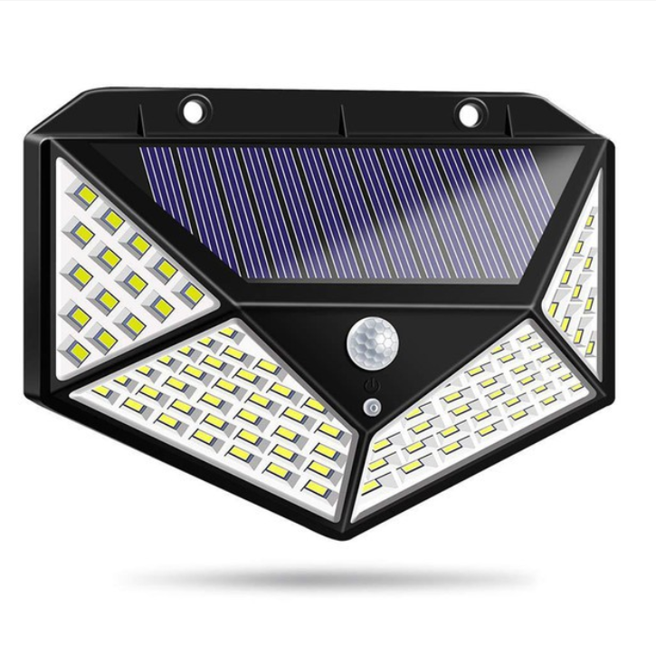 Đèn cảm ứng năng lượng mặt trời sạc pin 100 led sh-100