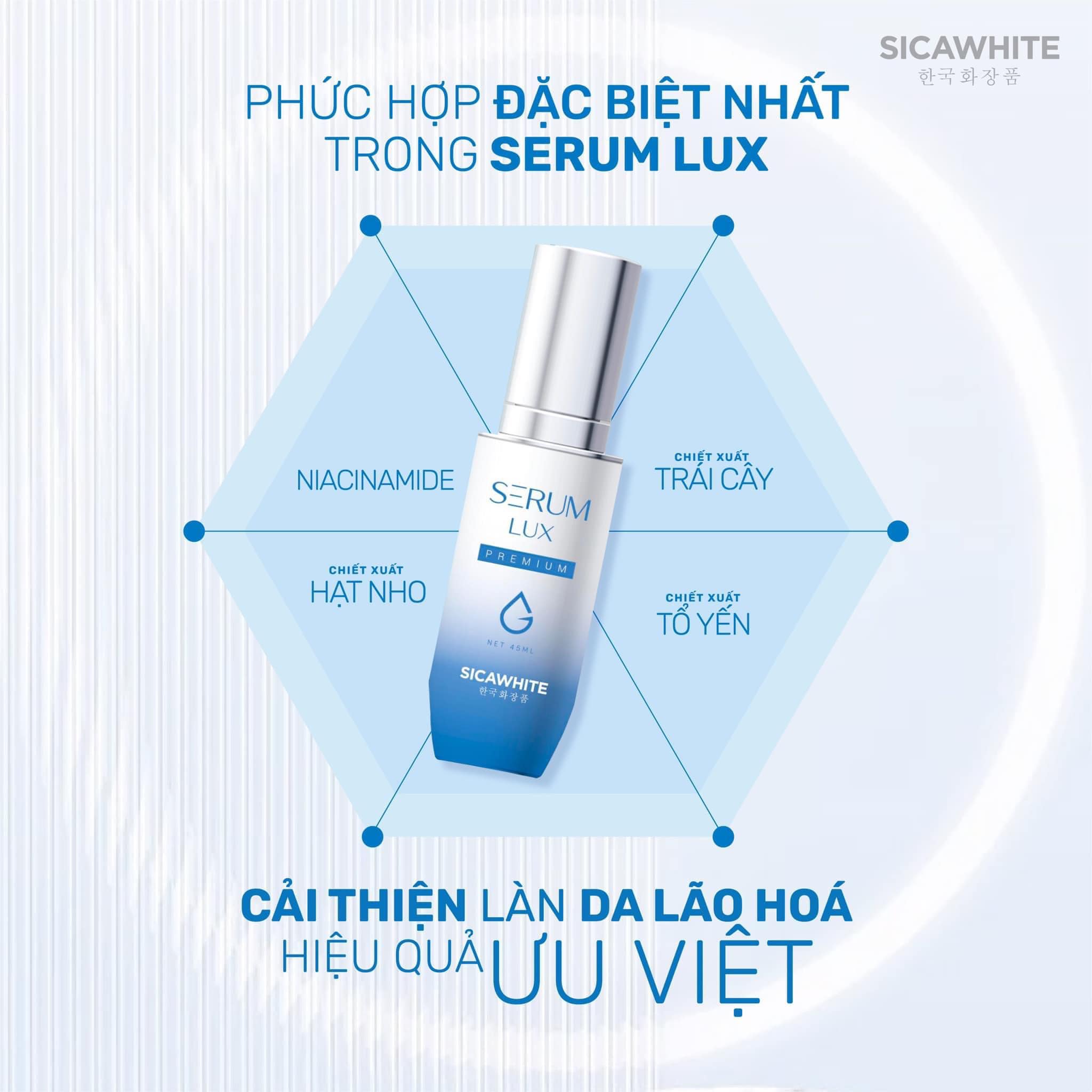 [HCM]SERUM LUXURY CAO CẤP SICA WHITE