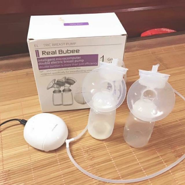 Máy hút sữa điện đôi REAL BUBEE chính hãng ( Có 2 Núm ti và tem 3D của hãng )
