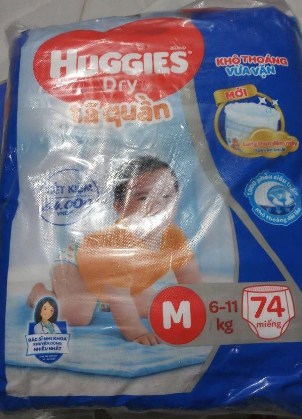 (Freeship) Tả quần huggies size M76,L68,XL62,XXL56