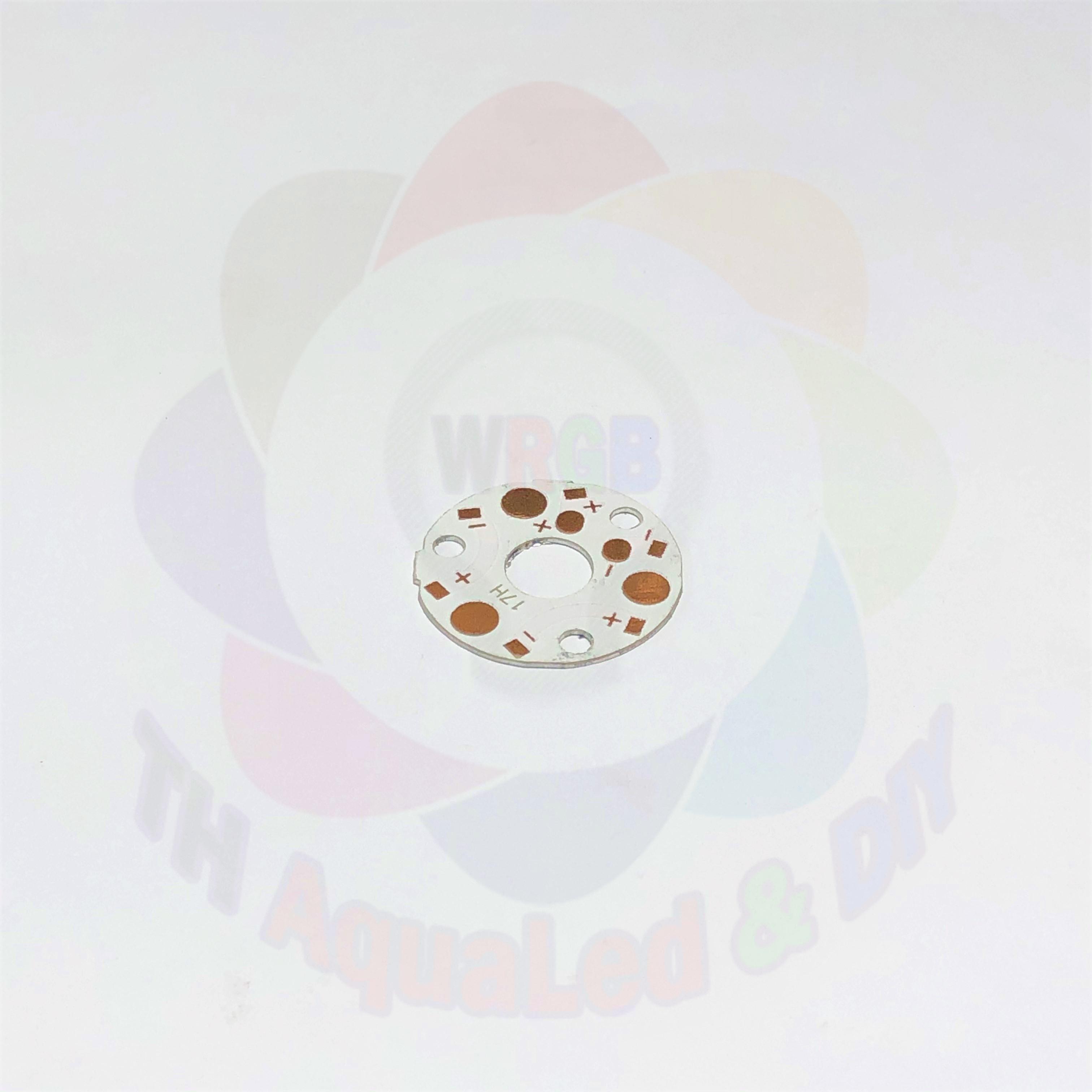 Mạch 3 LED Luxeon đế mạch 3 vị trí nối tiế dùng nguồn 9 volt cho đèn LED Luxeon mạch chuẩn dày chất lượng ít hao nguồn. Combo 5 cái