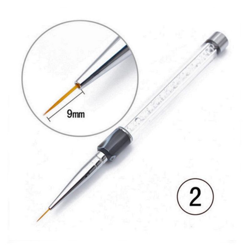 [NNails] cọ râu vẽ ren , nét gel có nắp