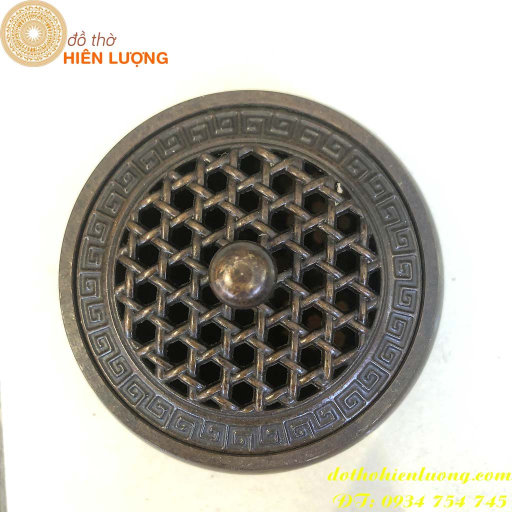 Lư Xông Trầm Bằng Đồng 100%