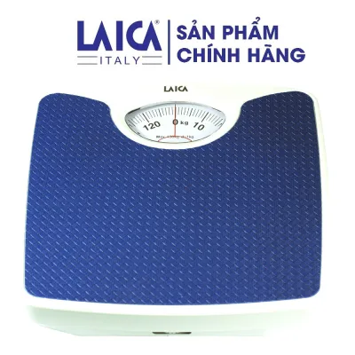 Cân sức khỏe Laica PS2018 - Cân cơ dùng trong gia đình - Trọng lượng tối đa 130 kg - Độ chia 1 Kg - Mặt cân màu xanh