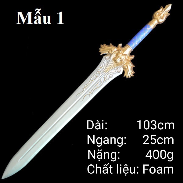 Đạo cụ cosplay thanh gơm bảo vệ hoàng gia, thanh gơm vua ryan, đạo cụ cosplay chiến binh la mã