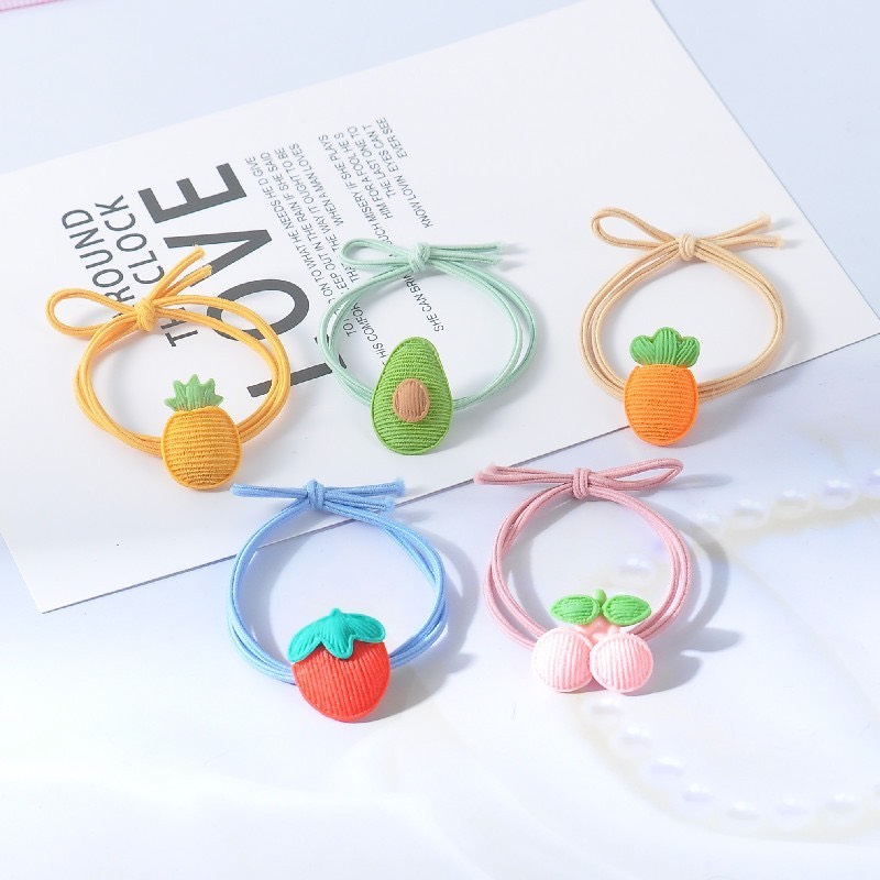 Set 5 dây cột tóc, thun buộc tóc thú hoạt hình thời trang nữ