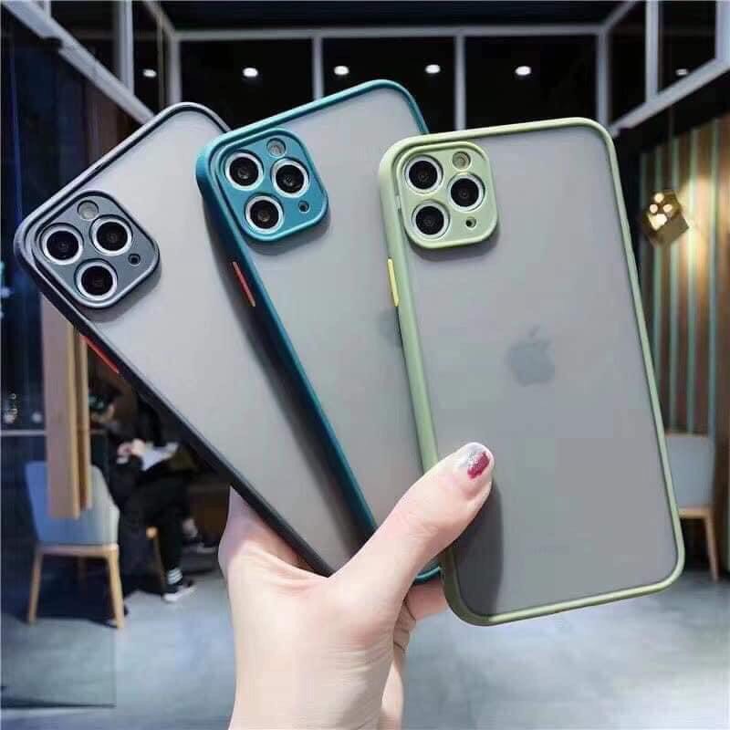 Ốp Lưng Iphone 6, 6s, 6s plus, 7 plus, 8 plus,  Xsmax Lưng Nhám Bảo Vệ Camera