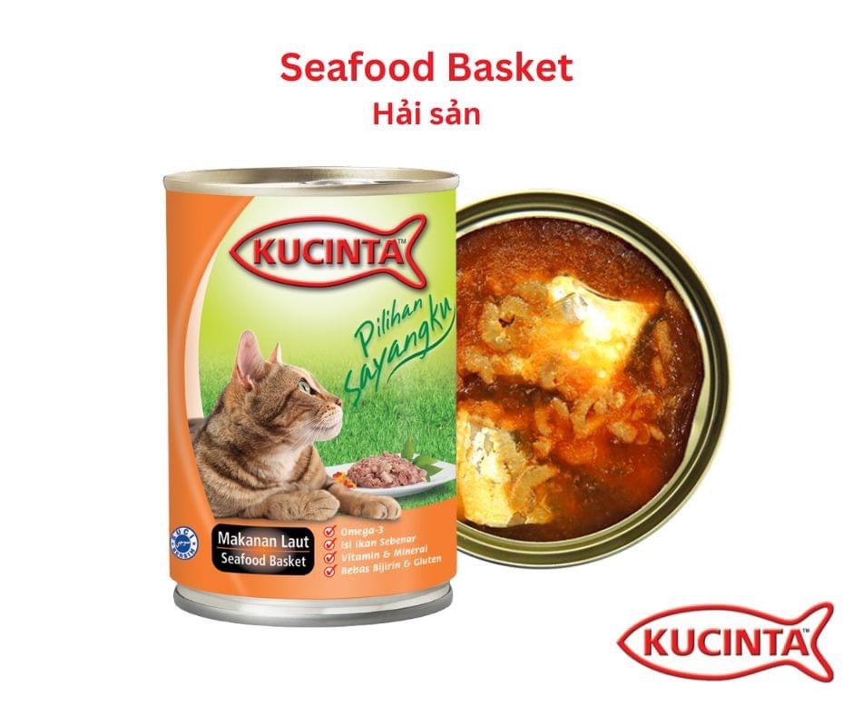 [Freeship] Pate lon KUCINTA 400g thịt cá thật siêu rẻ, thức ăn cho mèo mọi lứa tuổi
