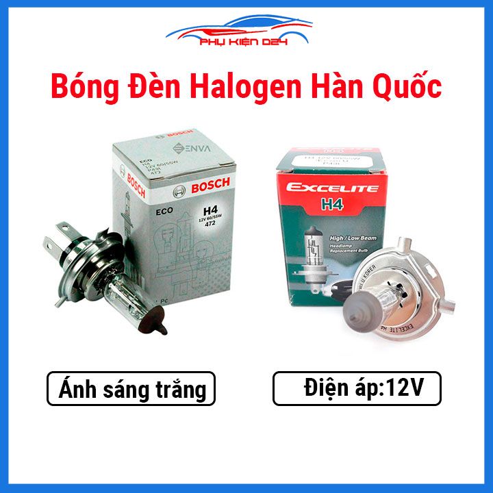 Bóng đèn pha halogen H4 12V 60/55W cho ô tô