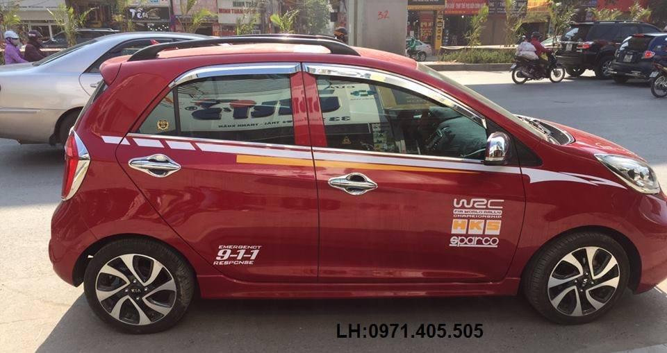 Tem dán sườn xe kia morning