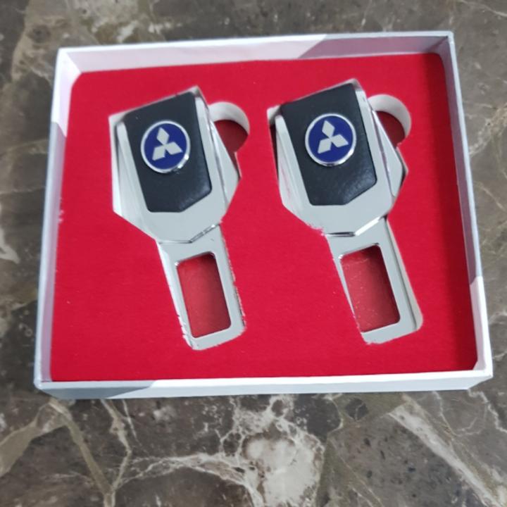 Bộ 2 chiếc chốt khóa dây đai an toàn, chống kêu ô tô, xe hơi Mitsubi.shi 4S-MI