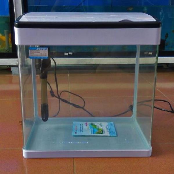 Bể cá, bể cá để bàn văn phòng MJ 360, kính đúc nhập khẩu Minjiang, kèm hệ thống lọc, đèn cảm ứng đổi 3 màu
