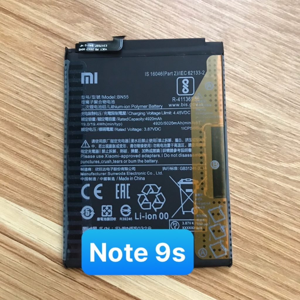Pin Xiaomi Redmi Note 9s BN55 Dung Lượng 5020mAh