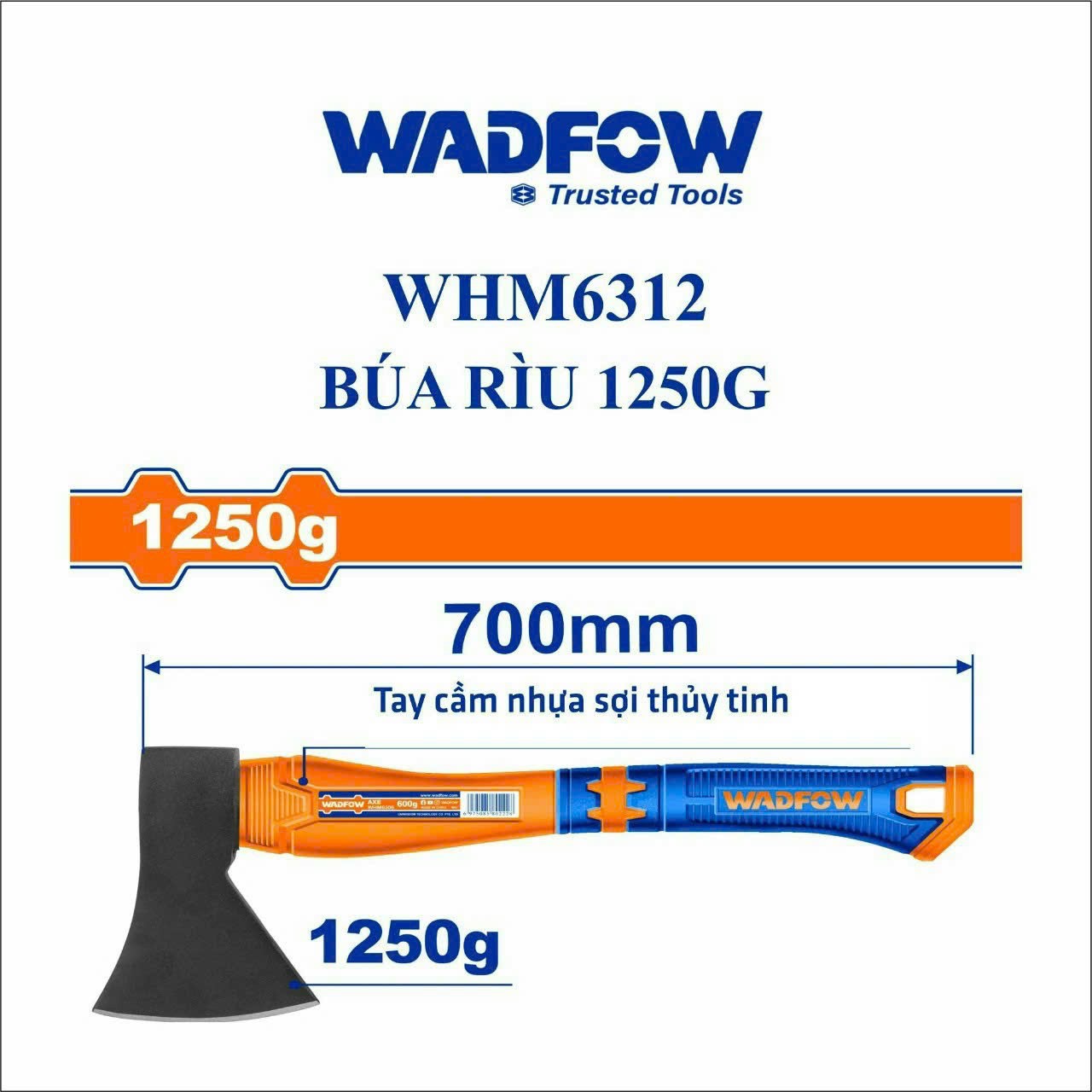 Whm6312 búa rìu 1250g wadfow