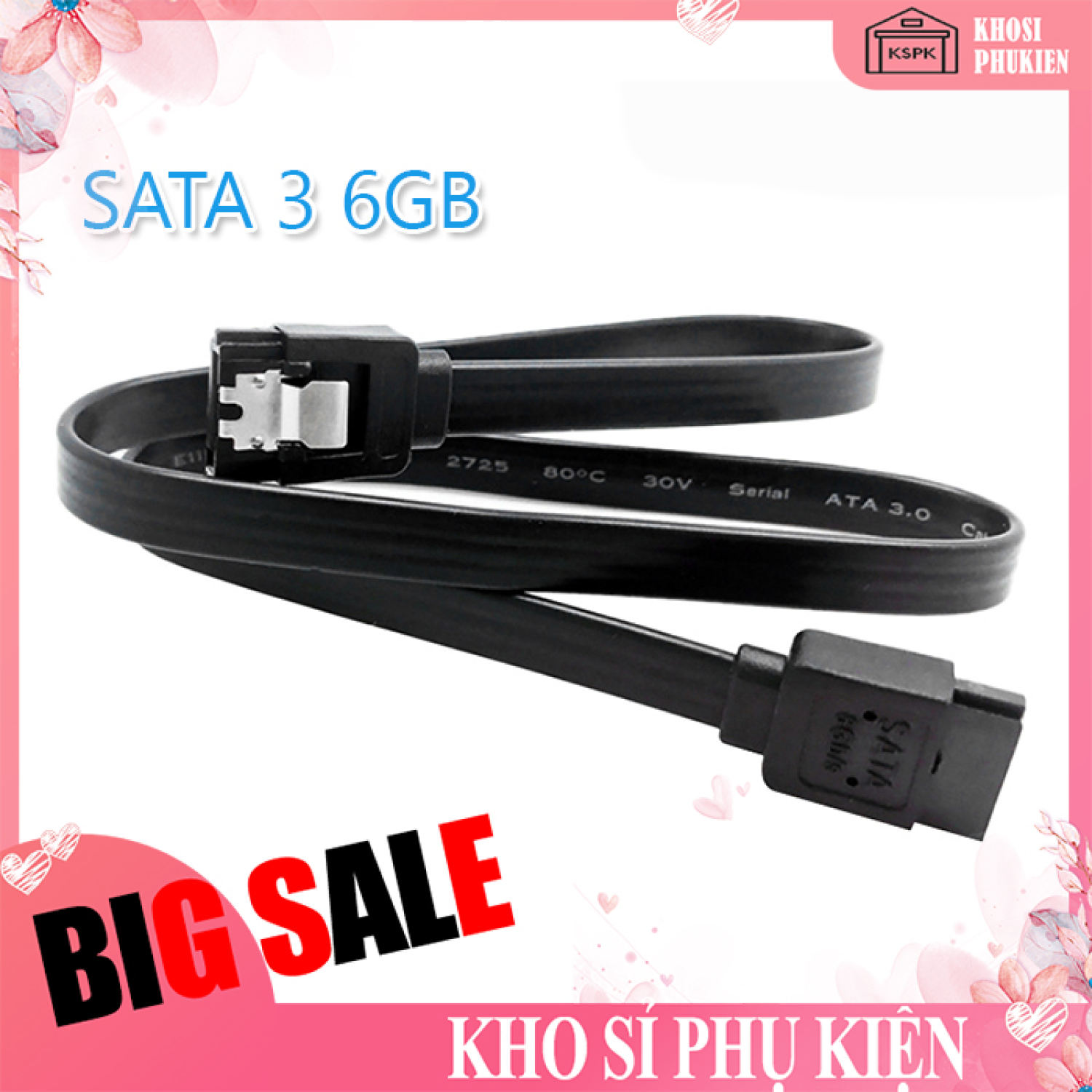 Cáp sata zin theo main - dây sata máy tính - chuẩn sata 3 tốc độ 6gb/s