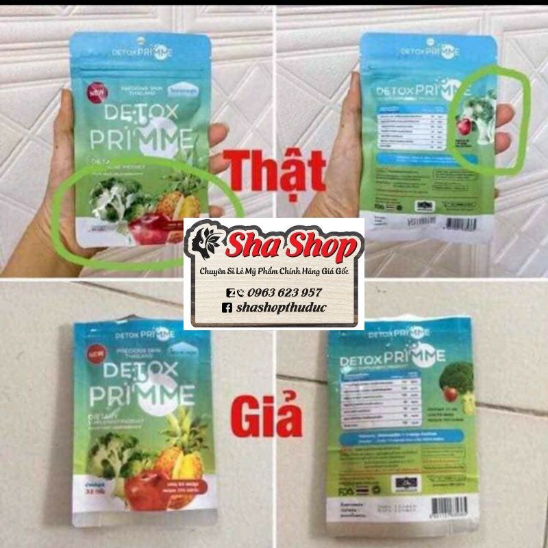 Combo 60Viên Khử Mỡ Giảm Cân Rau Xanh Detox Primme - 60 Viên