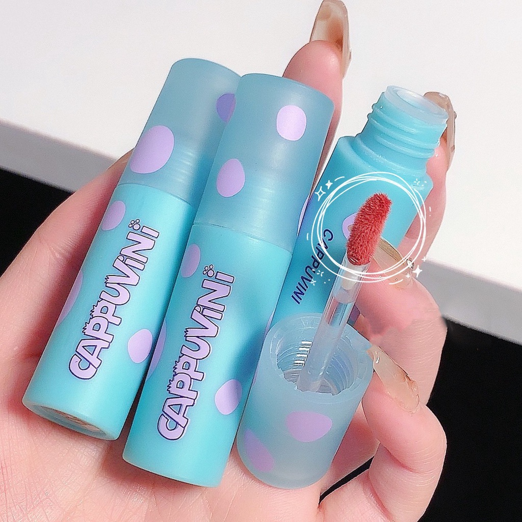 Son kem CAPPUVINI mịn lì bền màu Small Egg Soft Mist Lip Mud CAPU68