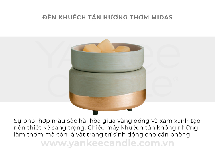 Máy khuếch tán hương thơm 2 trong 1 - Midas