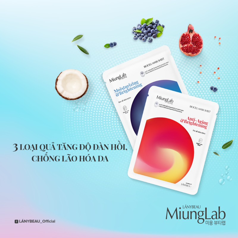 Mặt Nạ Miung Lab Tinh Chất Bơ&Lựu Phiên Bản Mới (1 Miếng)