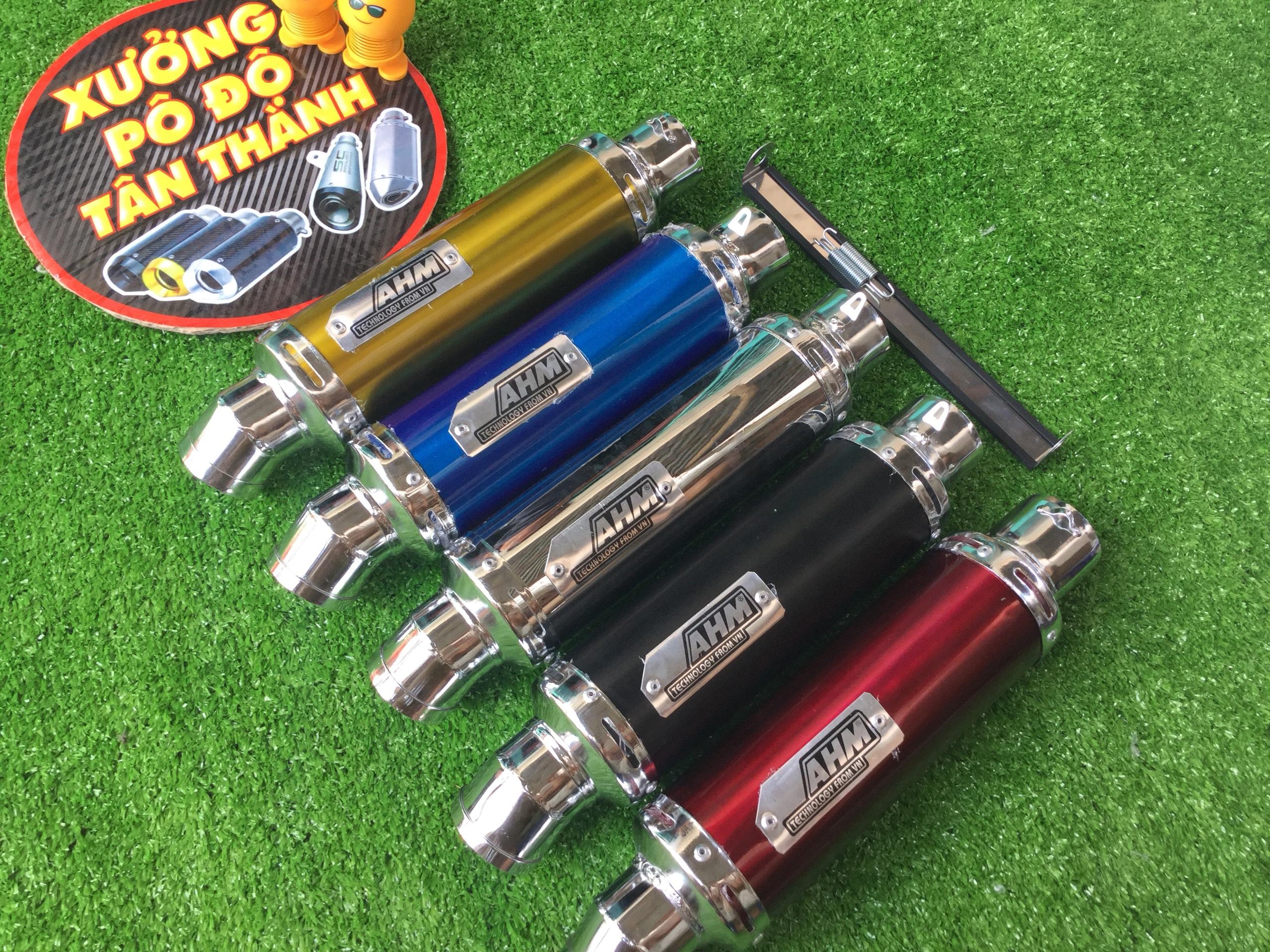 Bộ pô ahm vàng full cổ exciter 135