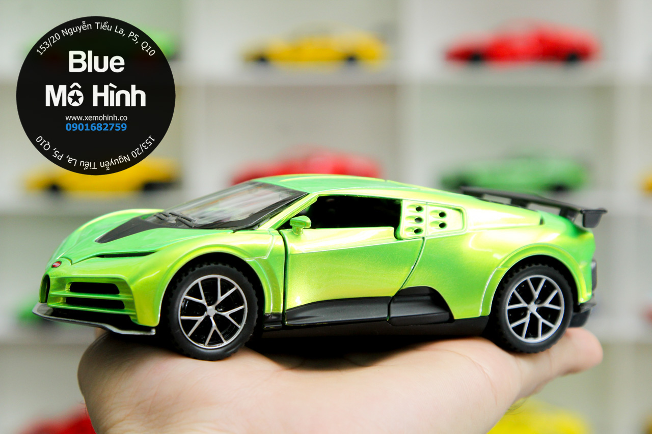 Blue mô hình | Xe mô hình Bugatti Centodieci 1:32 – Xanh
