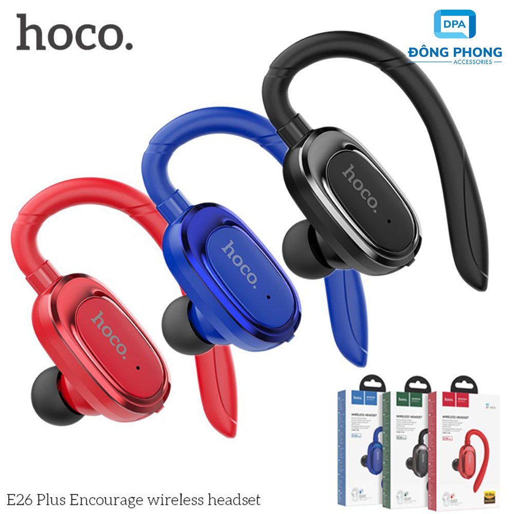 Tai Nghe Móc Tai Bluetooth Hoco E26 Plus V5.0 Chính Hãng