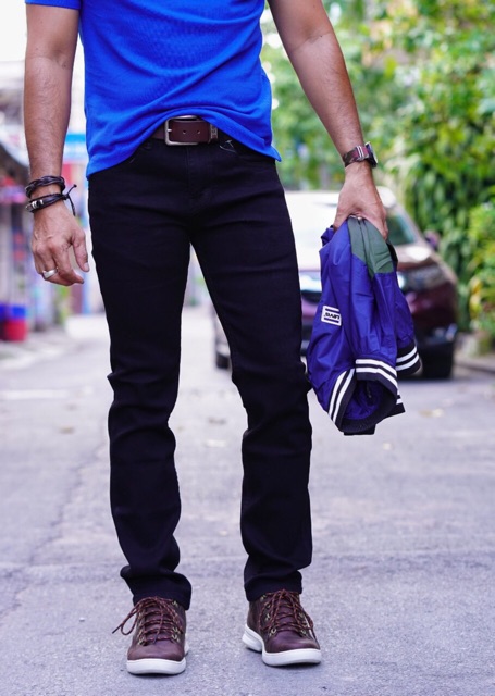 Quần Jean Nam Chất Bò Hàng VNXK Cao Cấp Đen Trơn Co Dãn Mẫu Đơn Giản SIÊU ĐẸP