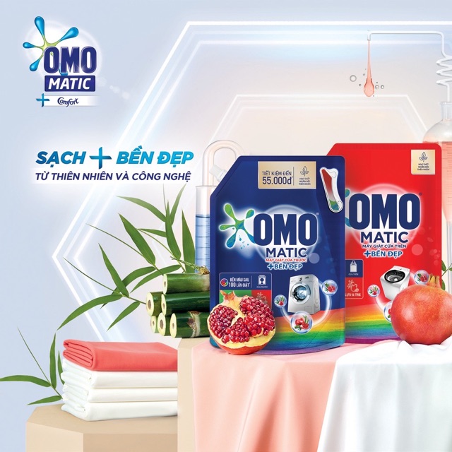 Túi nước giặt OMO Matic 3,6kg/3,7kg