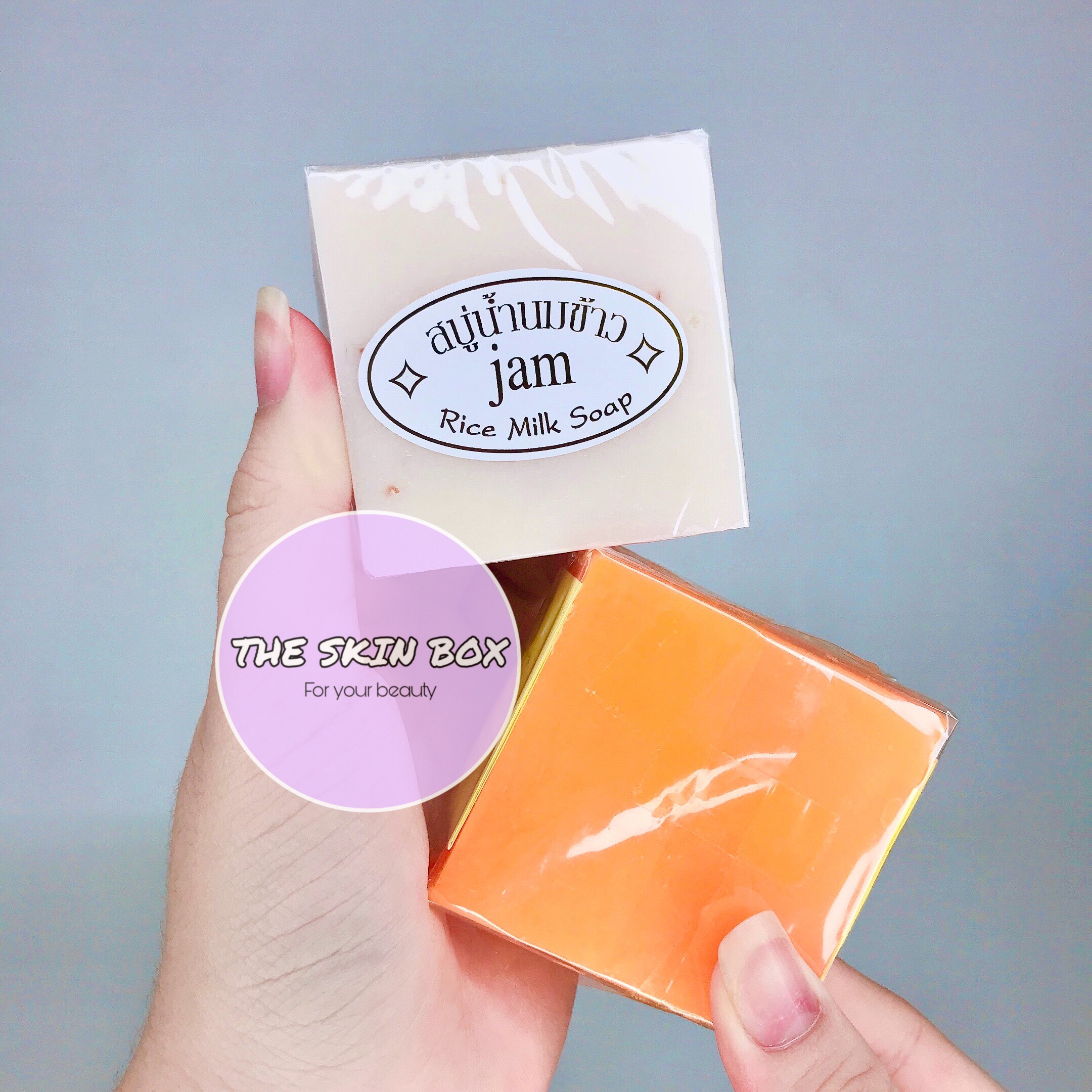 Xà phòng Cám Gạo Jam + Cam + Nghệ Jam Thái Lan
