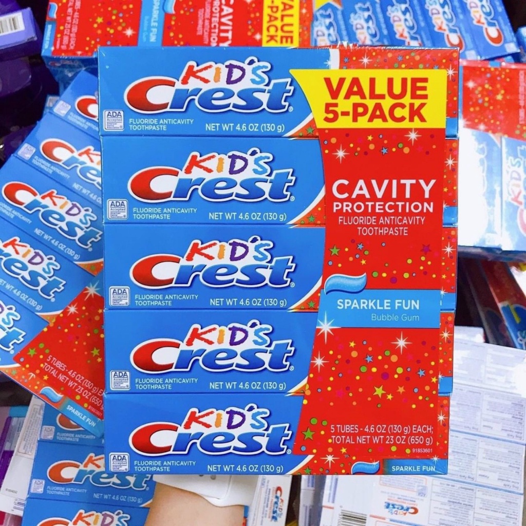 Kem Đánh Răng Cho Bé Crest Kid Cavity 130gr - Hàng Mỹ