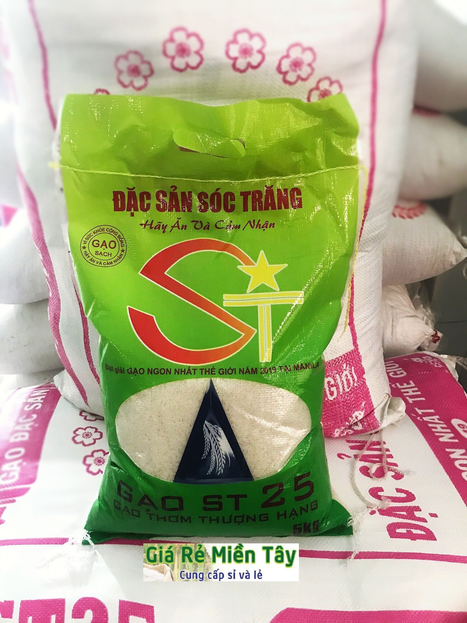 Gạo ST25 - Túi 5Kg Thượng Hạng ( Dẻo Thơm )